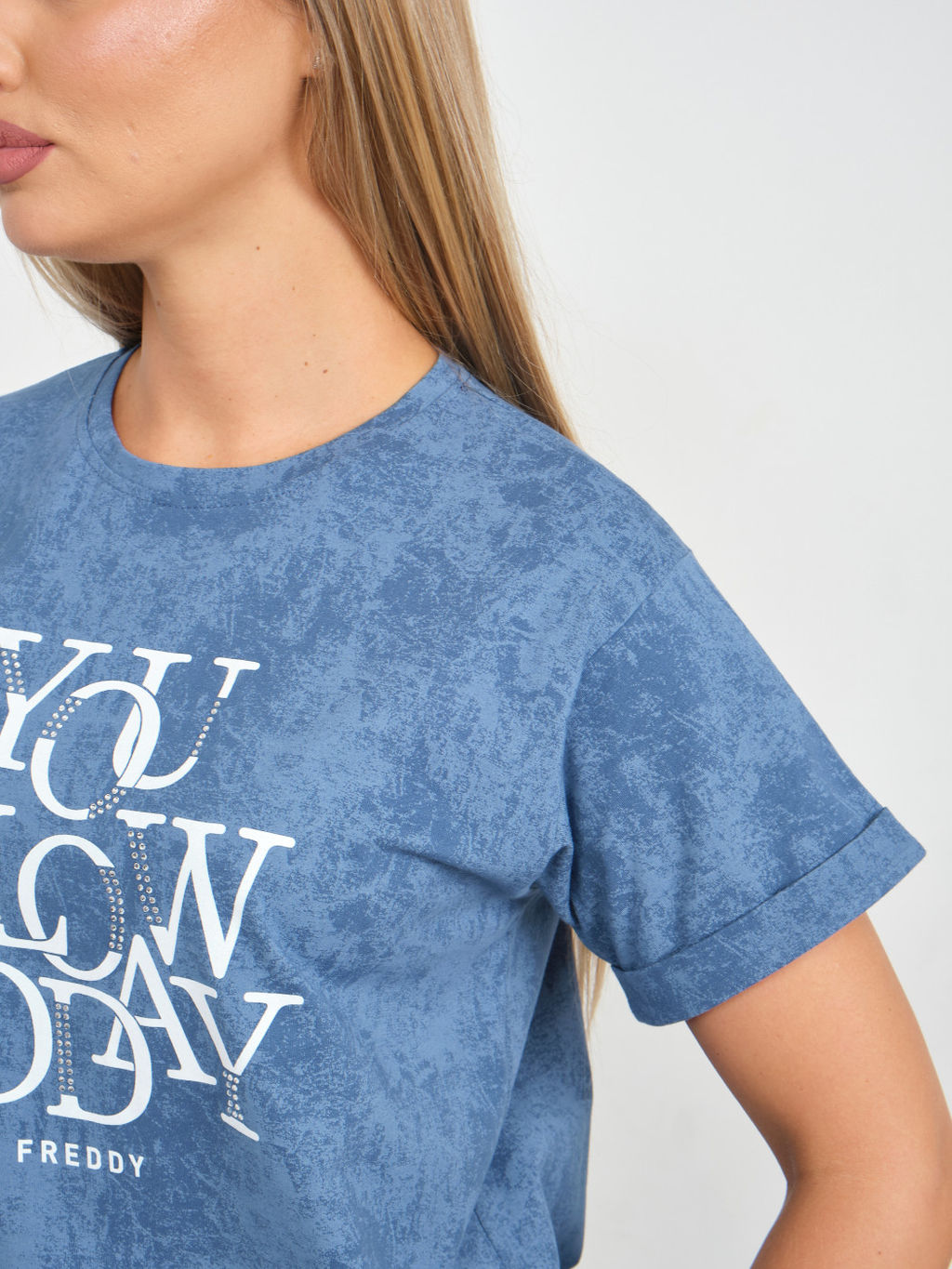 Футболка варенка Хлопок 100% Лиона индиго - Ивассорти фото 12