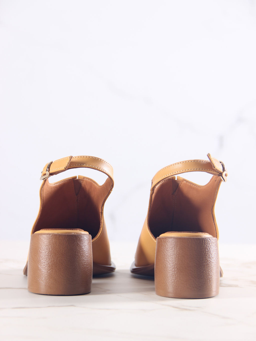 Босоножки 5133.23663be.Тыква лион+коричневый