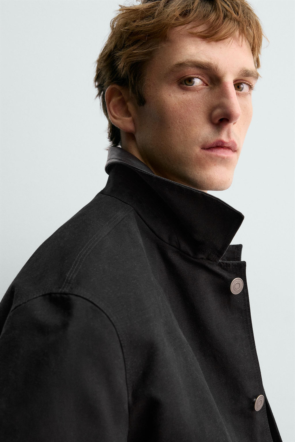LEATHER COMBINATION JACKET AARON LEVINE X ZARA  фото 7
