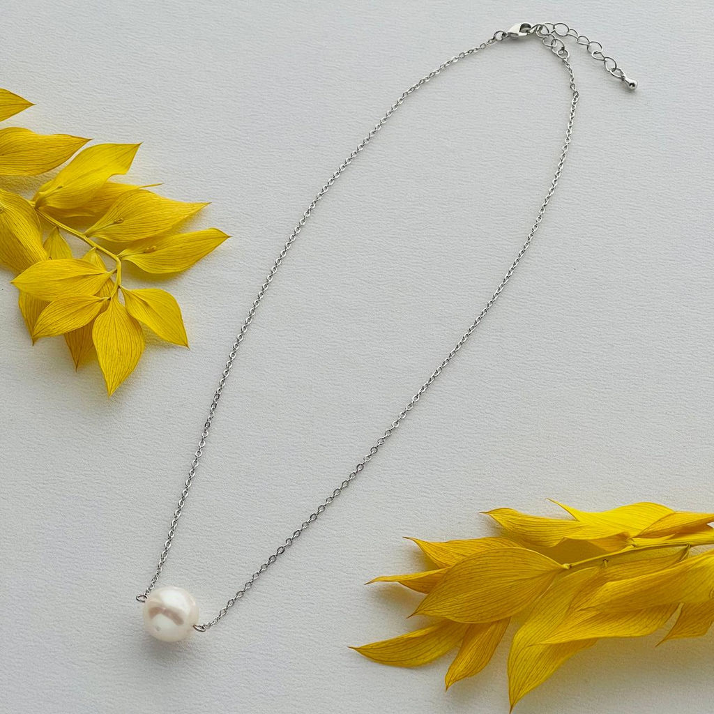 Кулон на цепочке из Жемчуга 43 см +