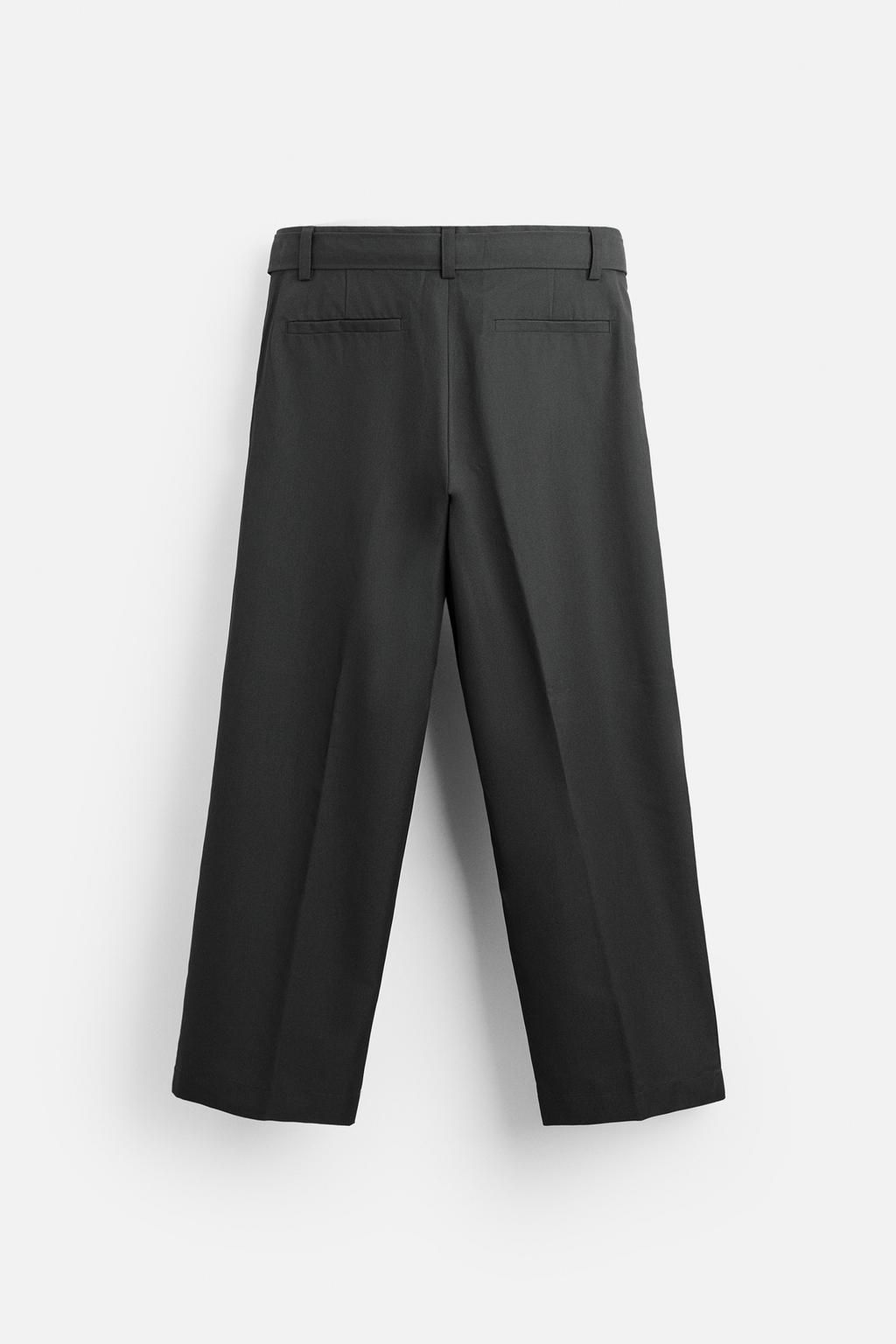 BELTED PLEATED TROUSERS - Zara фото 16