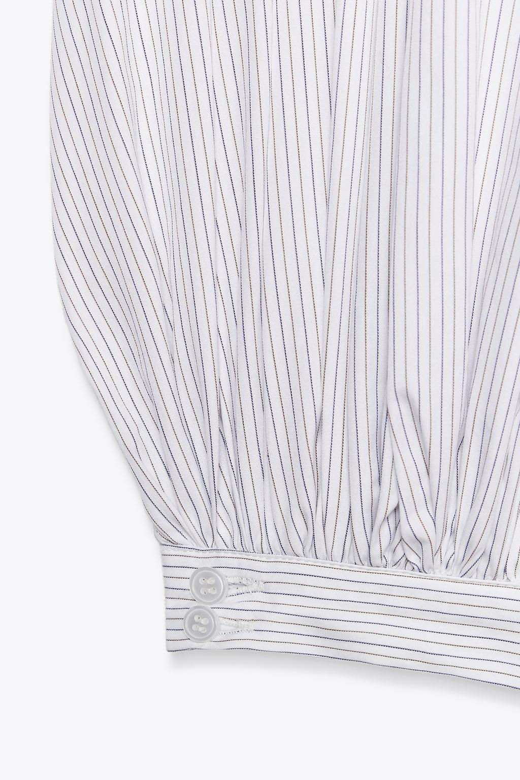 ZW COLLECTION STRIPED BALLOON TROUSERS - Zara фото 5