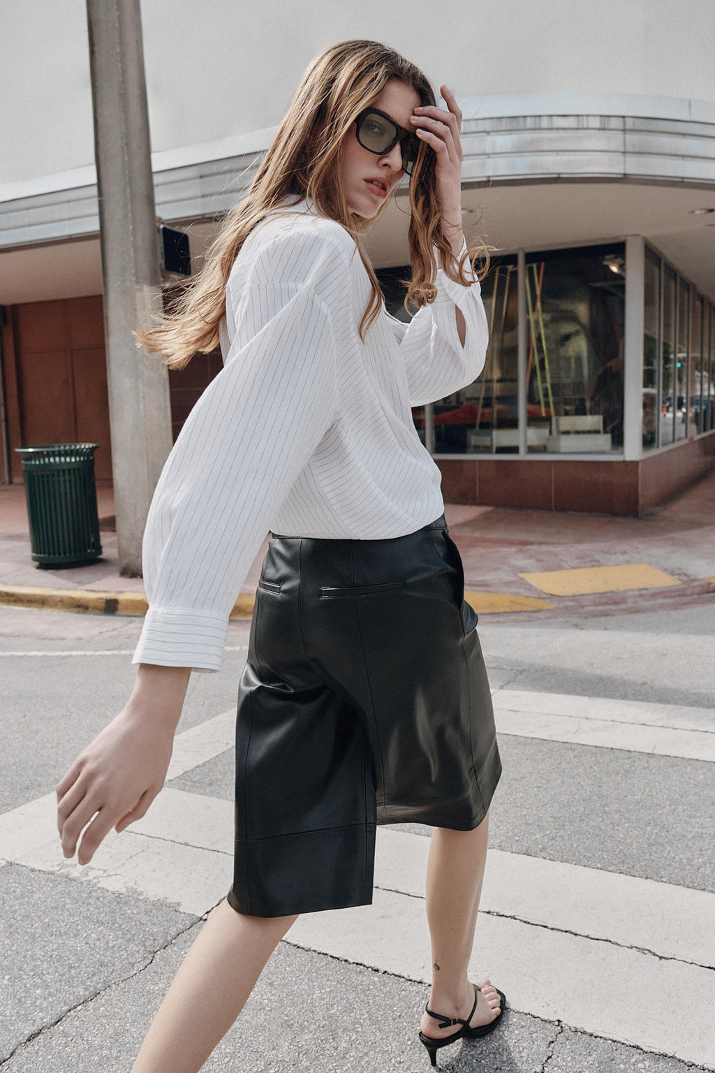 STRIPED OVERSIZE SHIRT - Zara фото 13