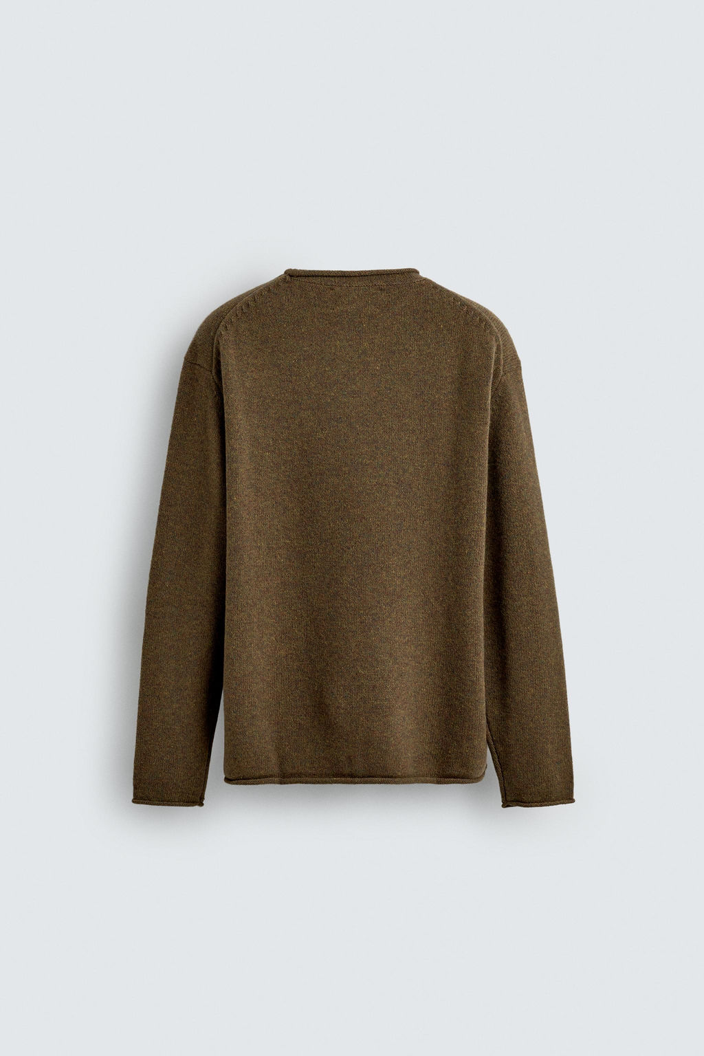 100% WOOL ROLLED EDGE SWEATER - Zara фото 7