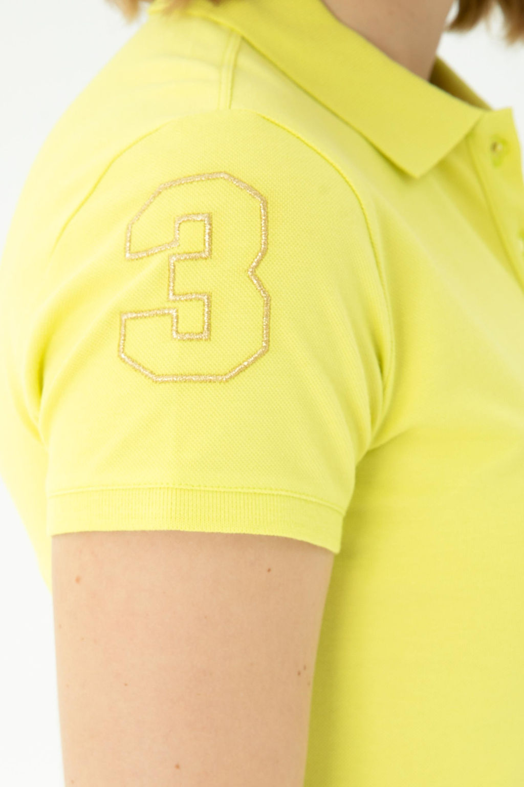Женское неоново-желтое трикотажное платье - U.s. polo assn фото 14