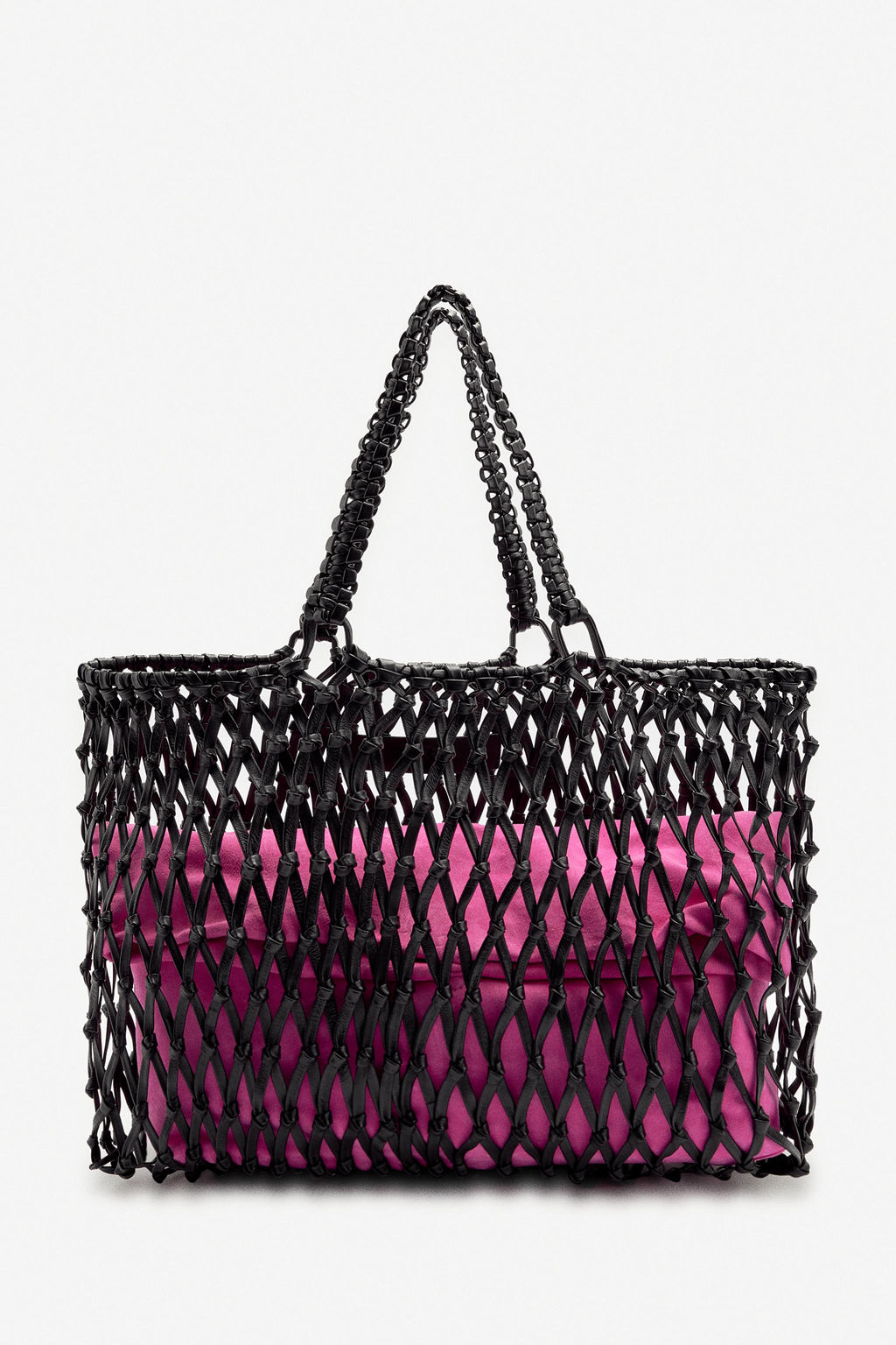 LIMITED EDITION LEATHER BRAIDED MAXI SHOPPER - Zara фото 6