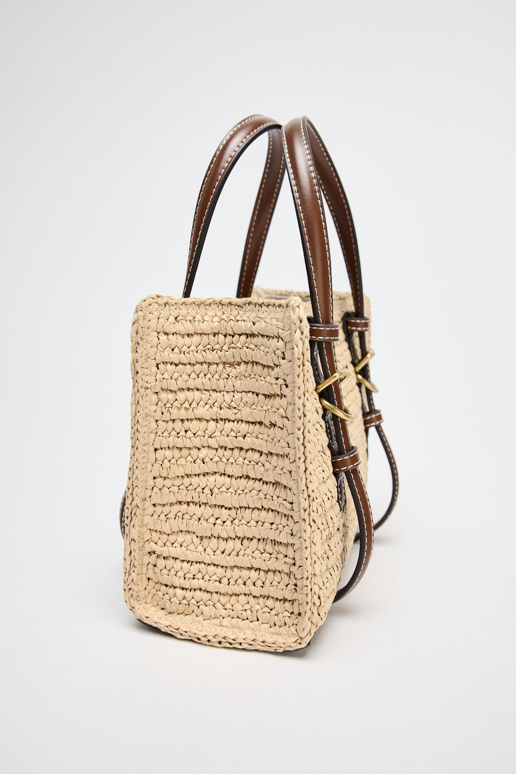 WOVEN MINI TOTE BAG - Zara фото 6