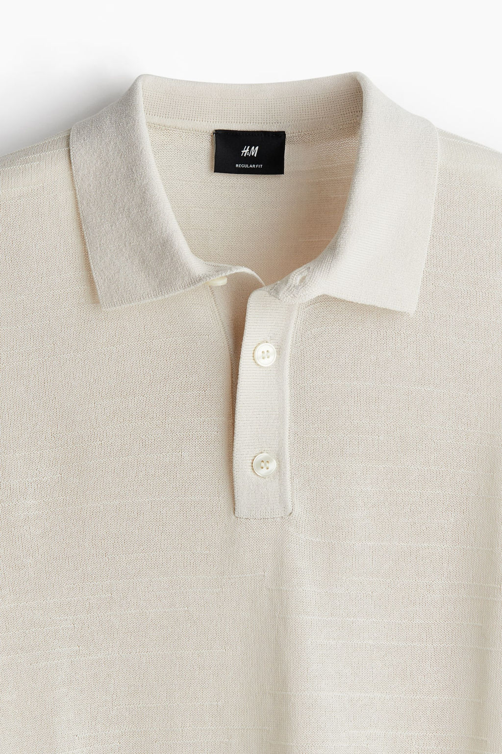 Polo en punto fino Regular Fit - H&m фото 6