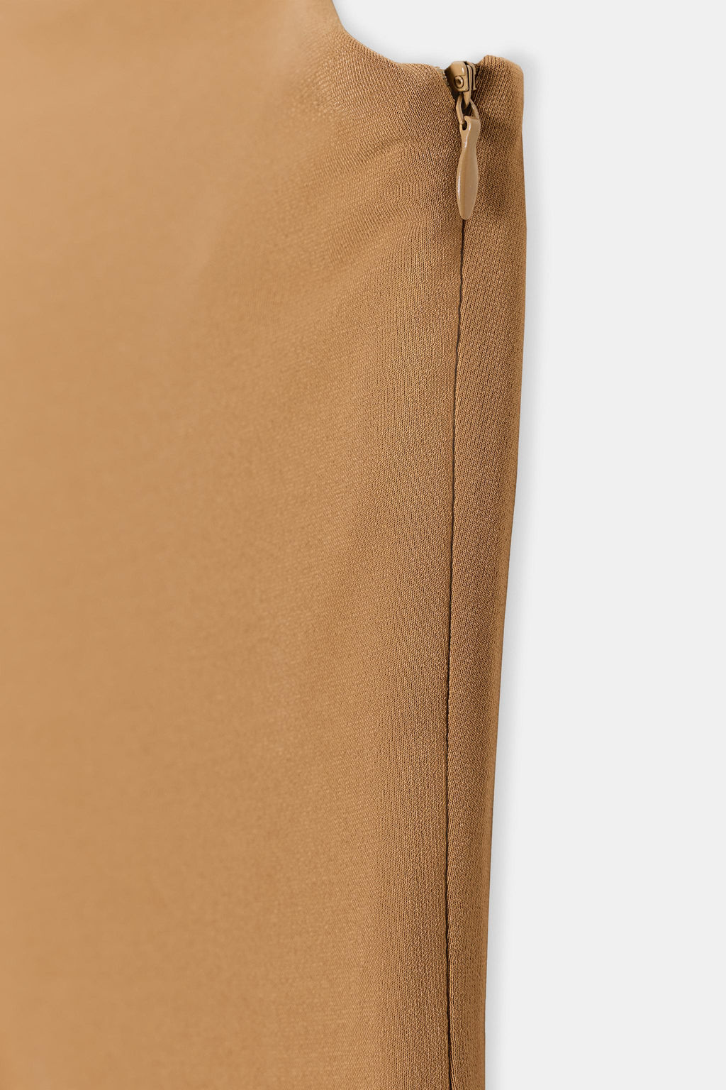 VESTIDO COMBINADO LUNARES / Caramelo - Zara фото 7