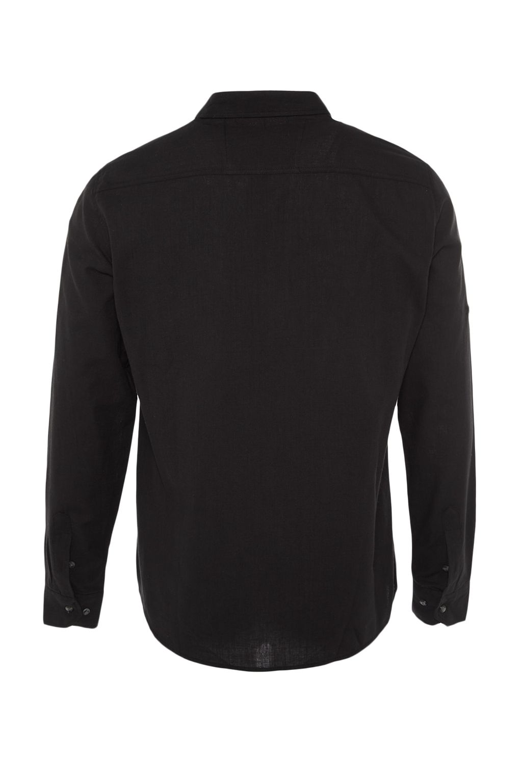 TRENDYOL MAN Koyu Yesil Dugmeli Yaka Apoletli Slim Fit Uzun Kol %100 Pamuklu Keten Gorunumlu Gomlek TMNSS20GO0189 - Trendyolmilla фото 12
