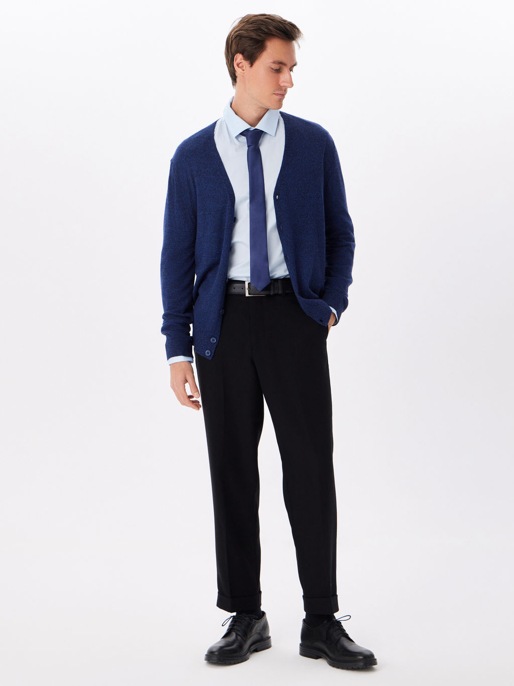 Сорочка мужская длинный рукав GREG 210/237/BL/ZN STRETCH  фото 7