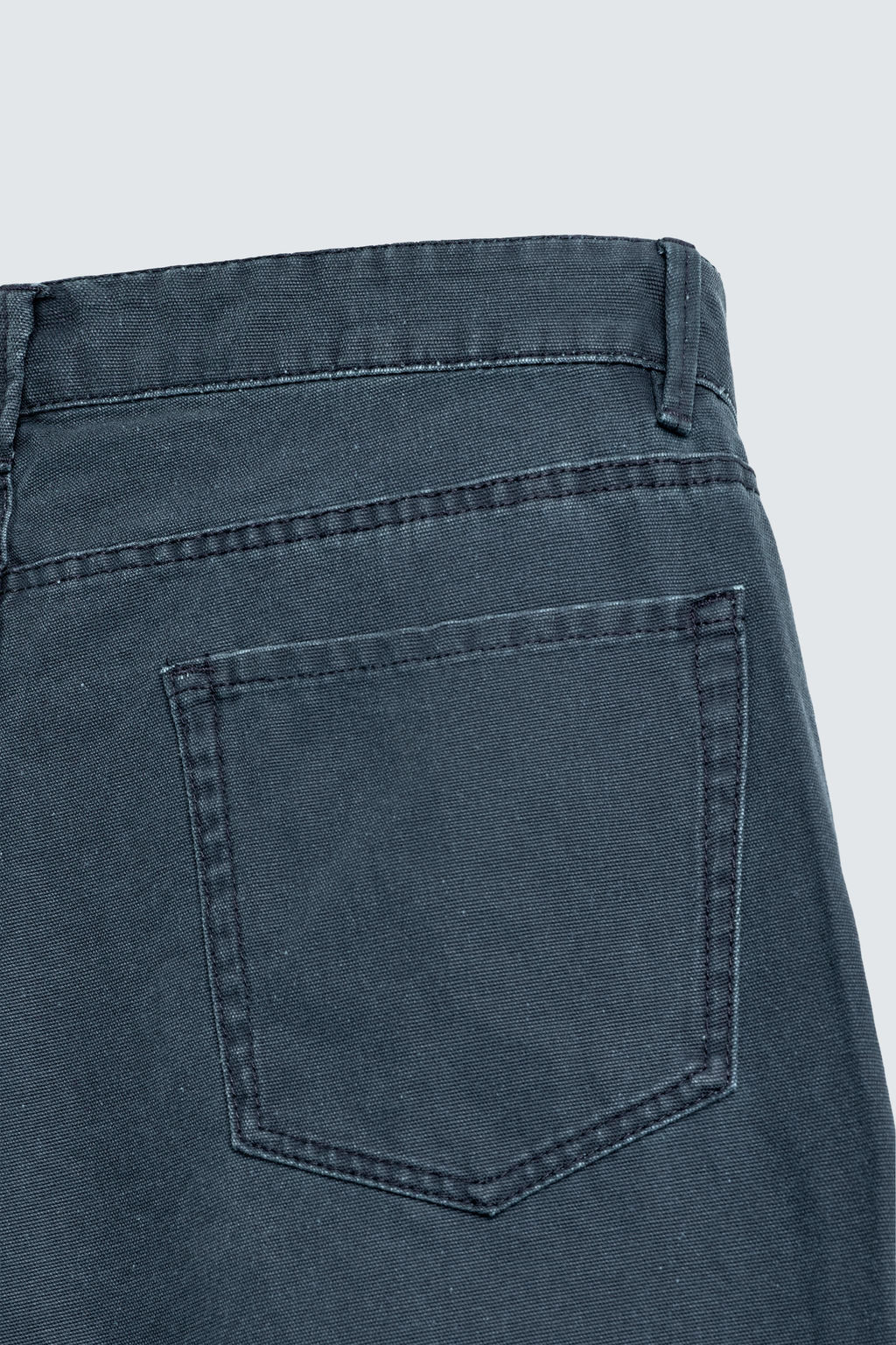 WASHED STRAIGHT-LEG TROUSERS
