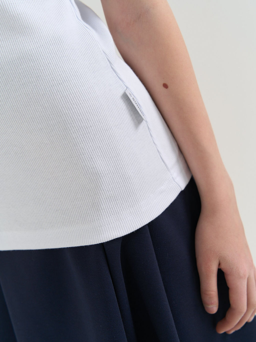 Бадлон с коротким рукавом Белый 7+ - Bungly фото 7