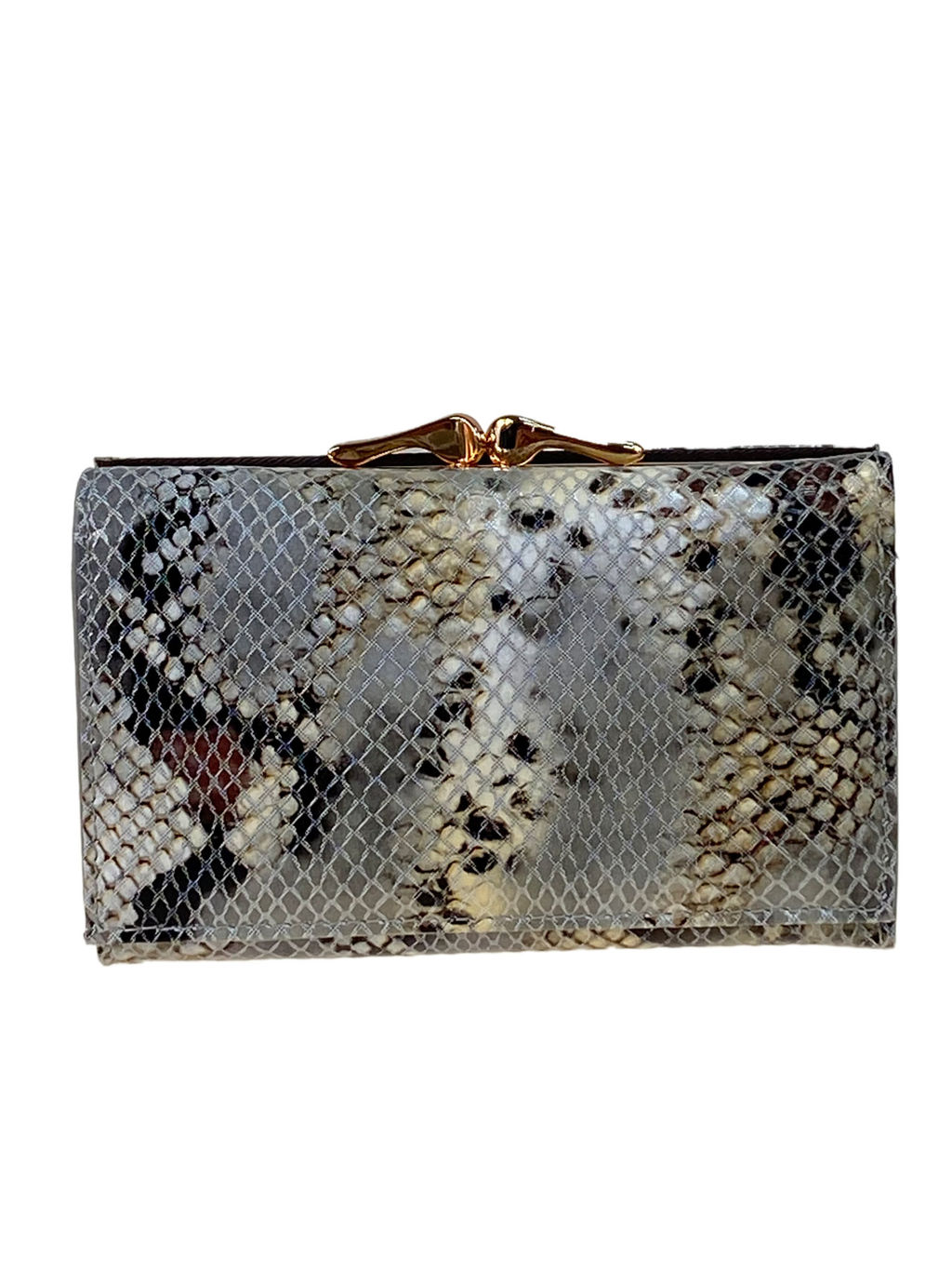 Женский кошелек с фермуаром из натуральной кожи, мультицвет - Greta фото 9