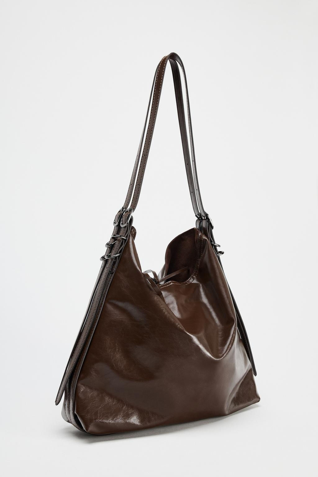 BUCKET BAG WITH BUCKLE DETAIL - Zara фото 4