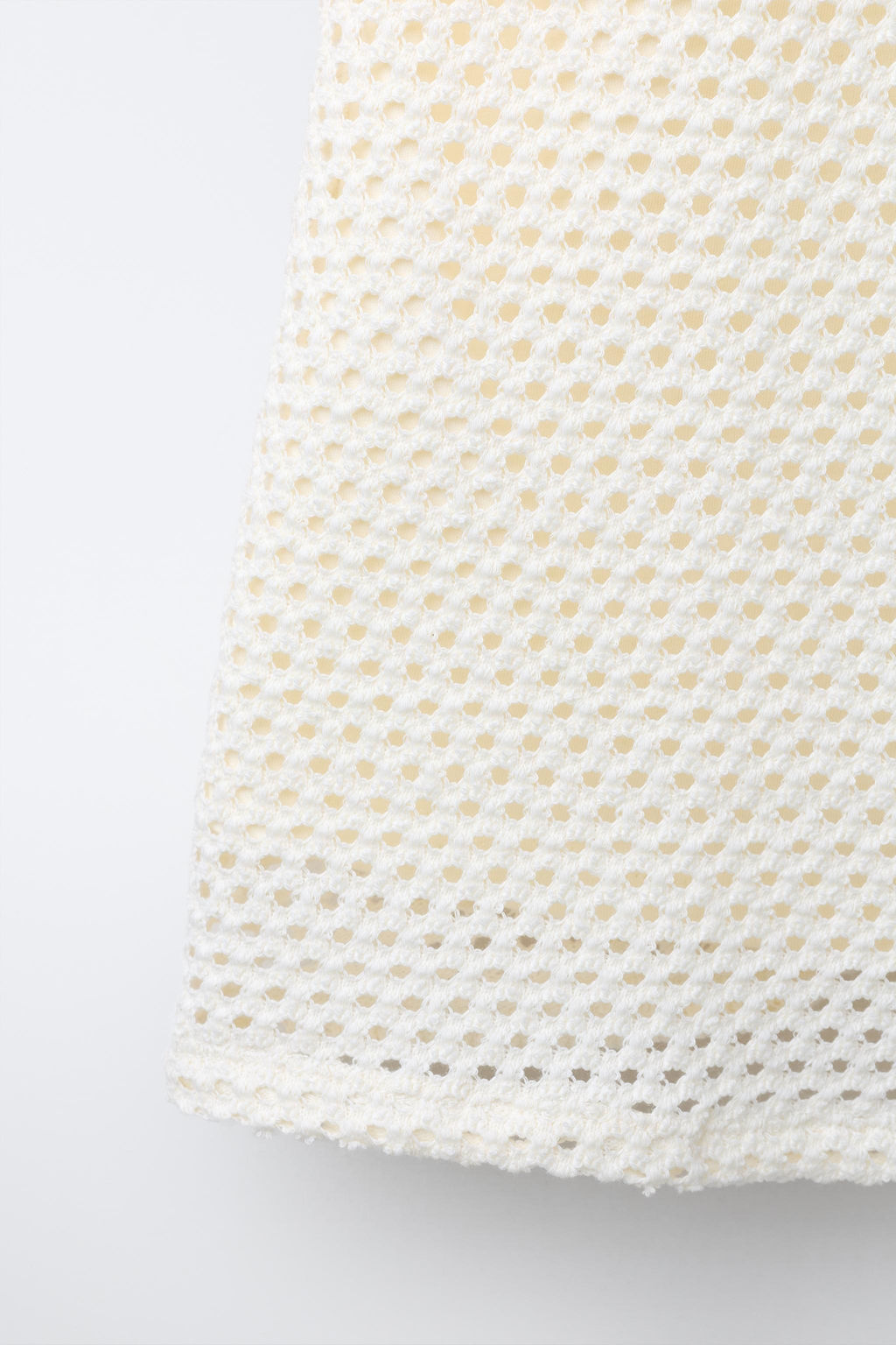 VESTIDO PUNTO CROCHET FLOR / Crudo - Zara фото 6