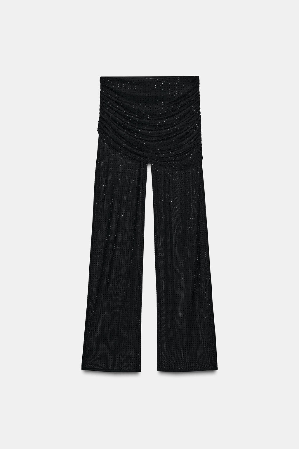 SHIMMER GATHERED TULLE TROUSERS - Zara фото 7
