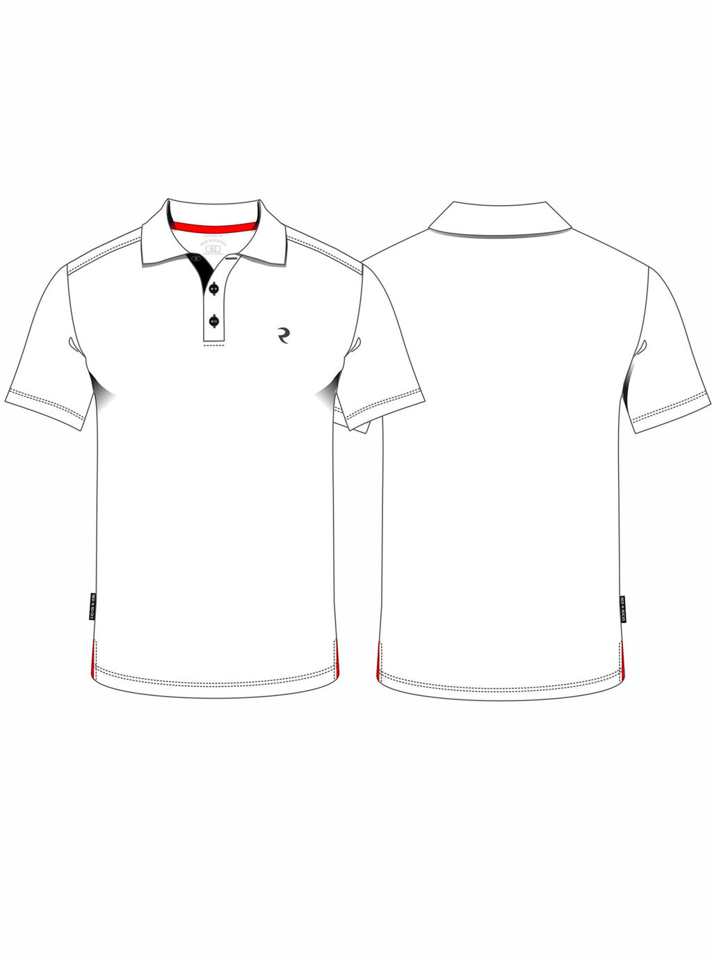 Поло мужское 65M-RR-1356 RED-N-ROCKS