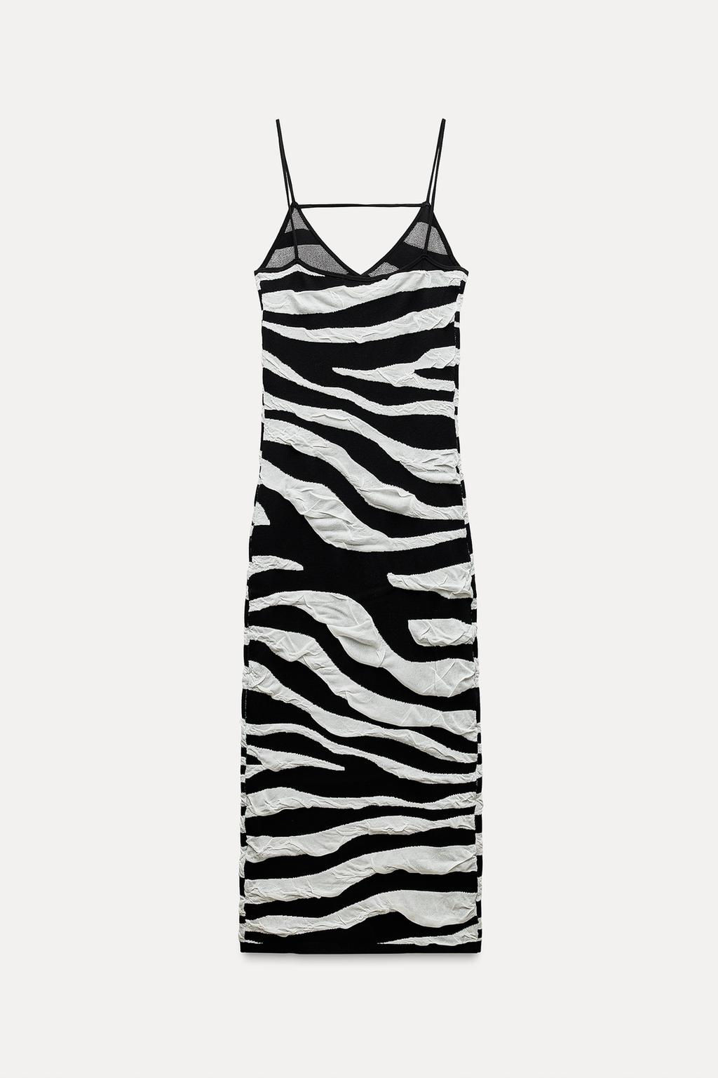 CREASED-EFFECT KNIT DRESS - Zara фото 6