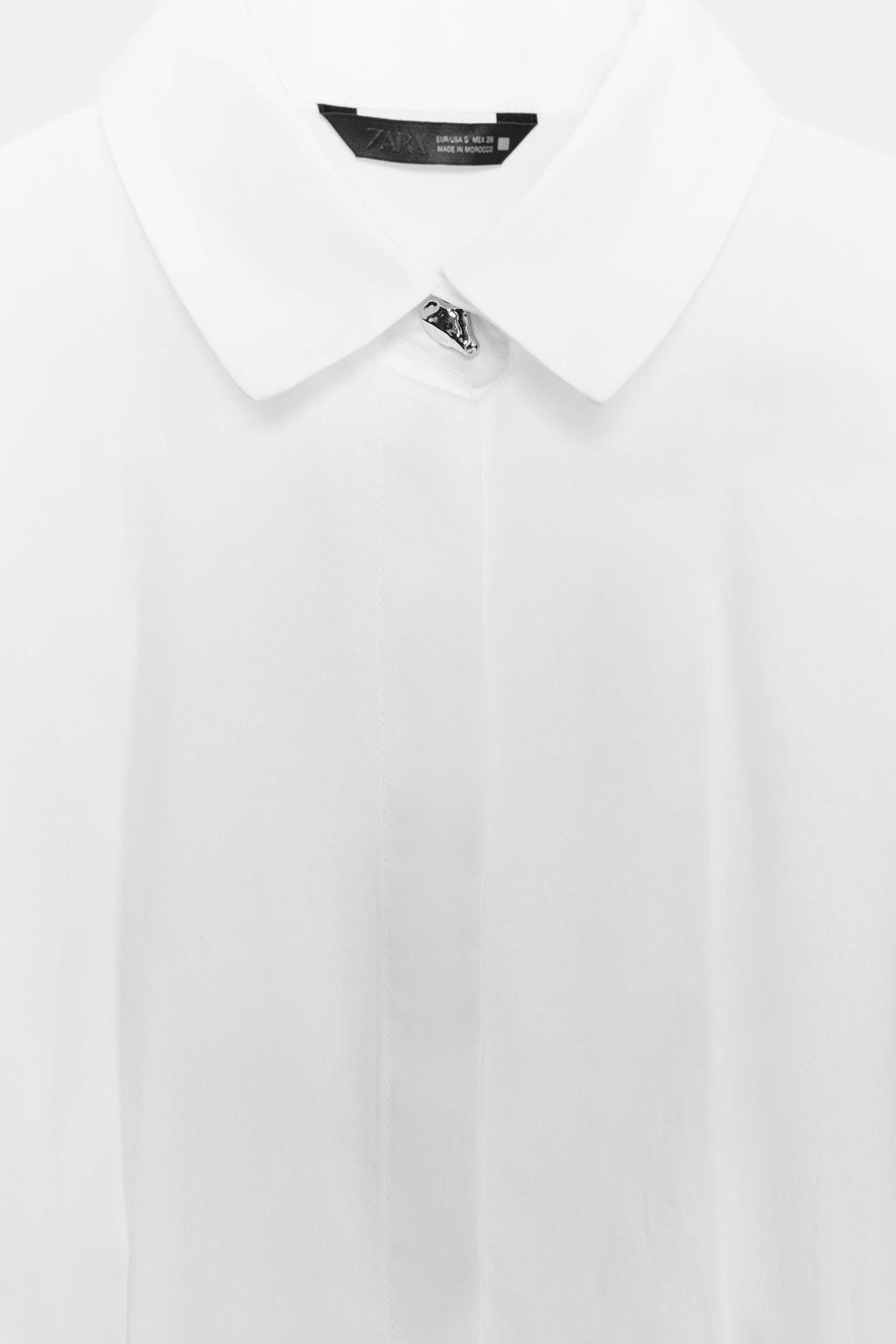 PLEATED POPLIN SHIRT - Zara фото 10