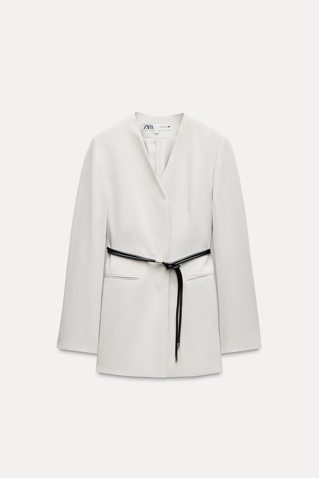 ZW COLLECTION BELTED BLAZER - Zara фото 34
