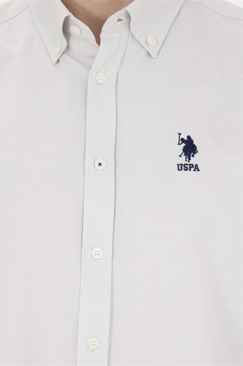 U. S. Polo Assn / Мужская базовая рубашка с длинным рукавом Stone - U.s. polo assn фото 7