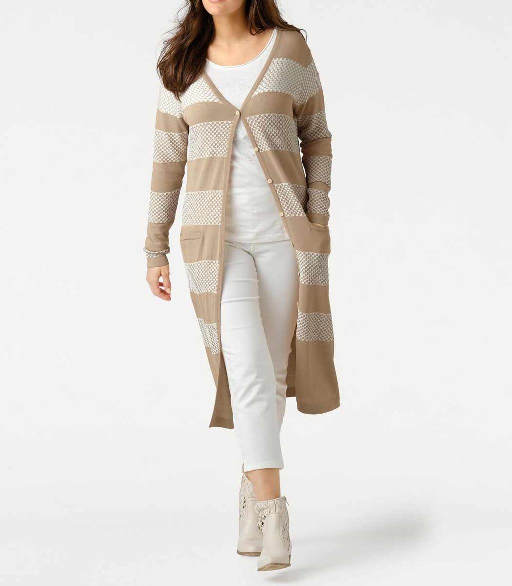 Кардиган, песочный - Patrizia dini фото 6