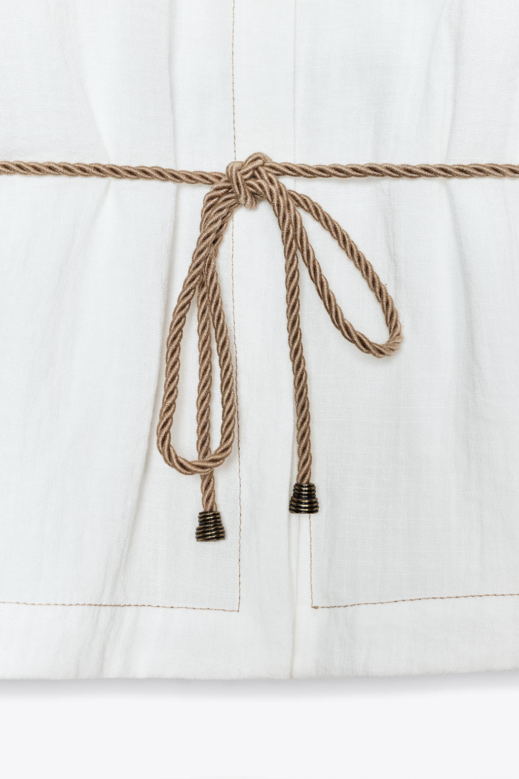 BELTED SAFARI SHIRT - Zara фото 7