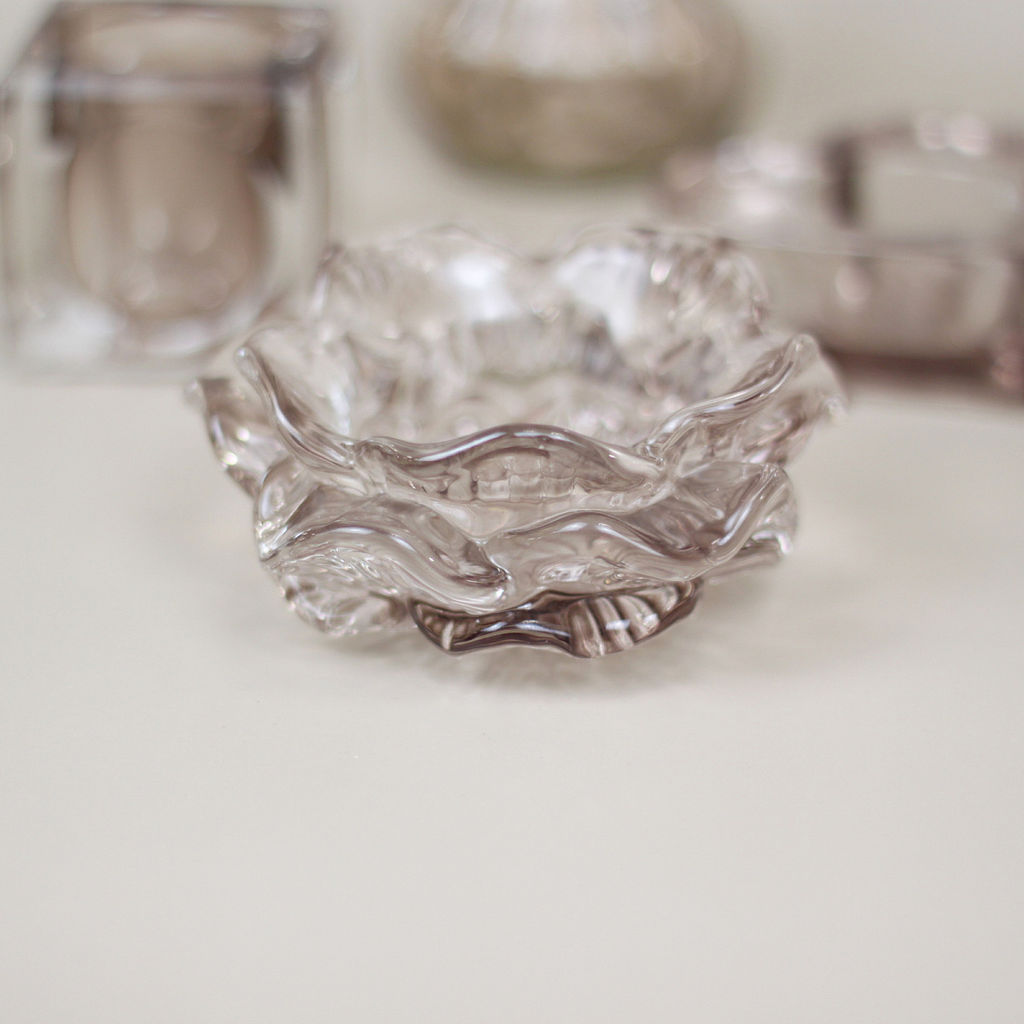 Цена за 4 шт. Подсвечник "Роза" 10*4,5 см, Шампань