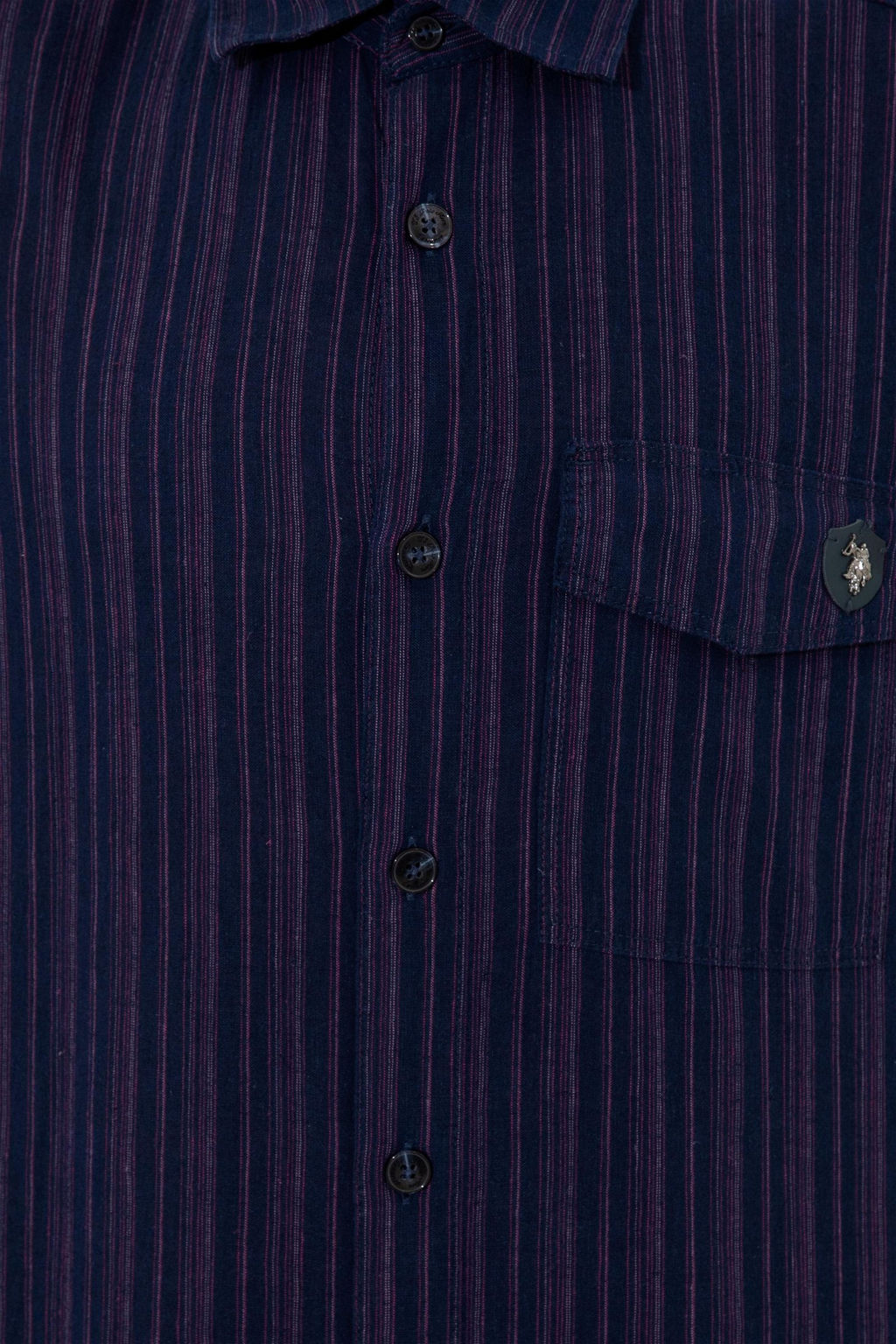 U. S. Polo Assn / Мужская синяя джинсовая рубашка - U.s. polo assn фото 12