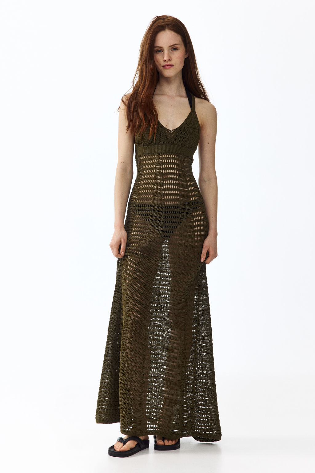Maxivestido efecto crochet - H&m фото 3