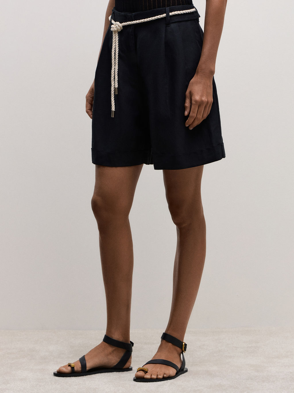 Широкие шорты с поясом / Zarina  фото 6