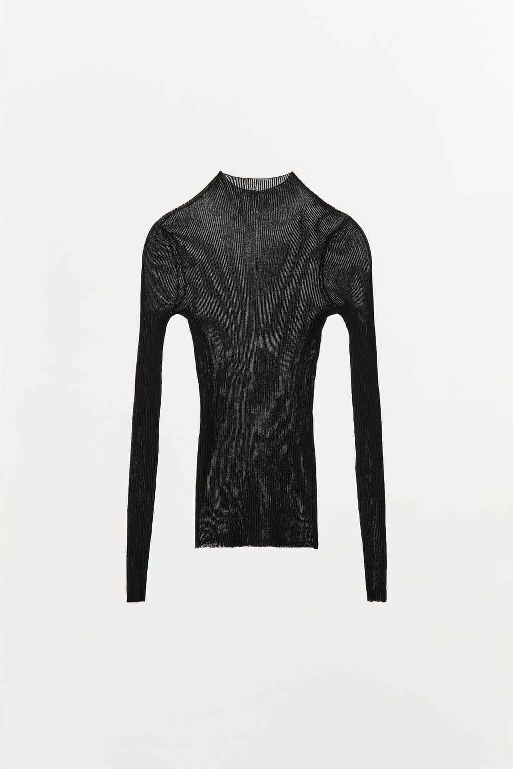 RIBBED FINE KNIT TOP - Zara фото 7