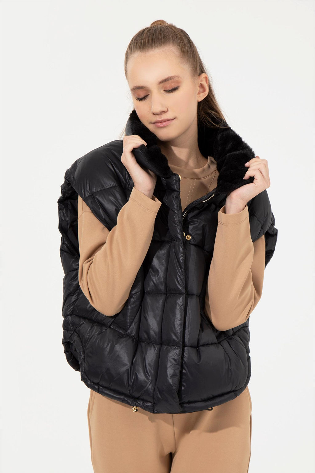 Женский черный жилет Неожиданная скидка в корзине - U.s. polo assn фото 3