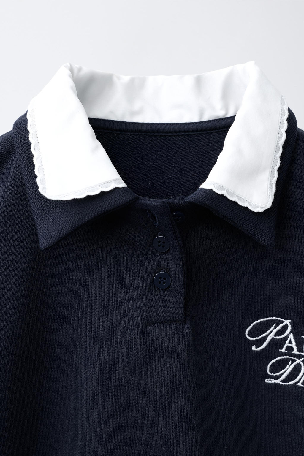 SUDADERA CUELLO DOBLE / Marino oscuro - Zara фото 3