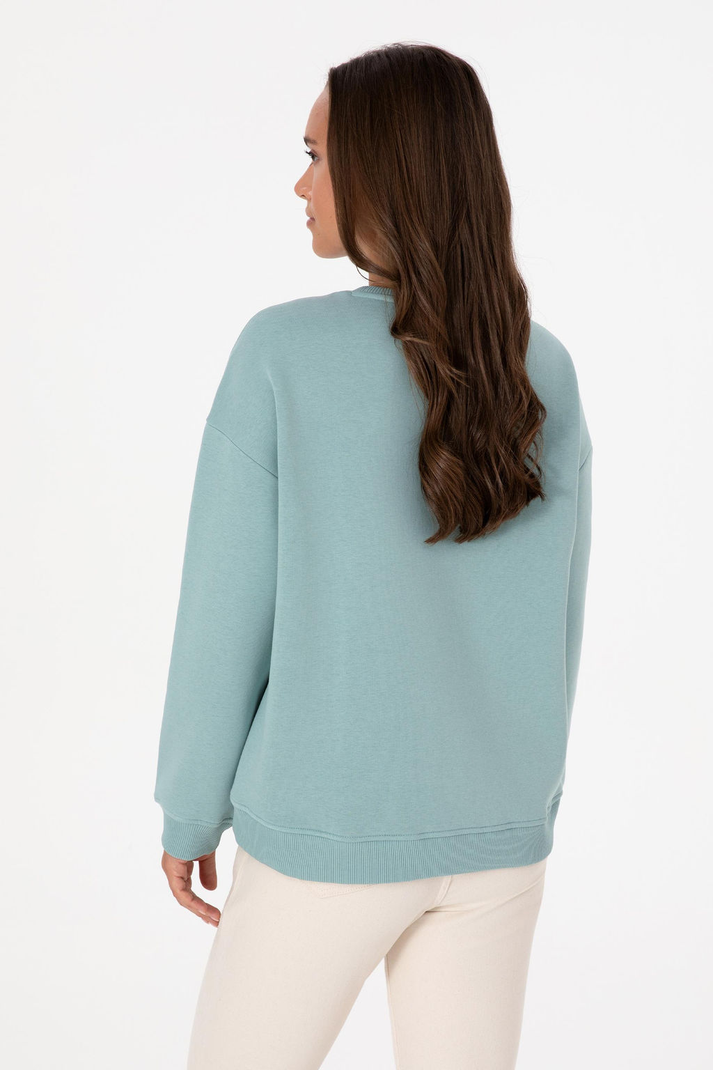 Kad_n Mint _ardonlu Bisiklet Yaka Basic Sweatsh_rt Sepette S_rpriz _ndirim - U.s. polo assn фото 5