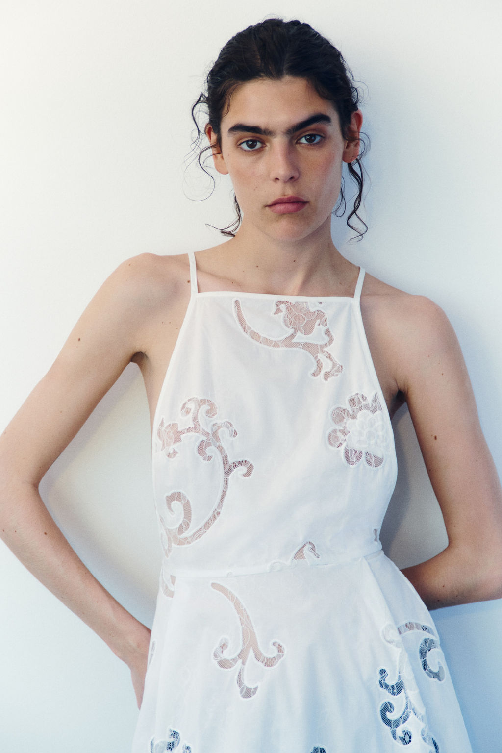 Vestido de algod?n con bordado ingl?s - H&m фото 5