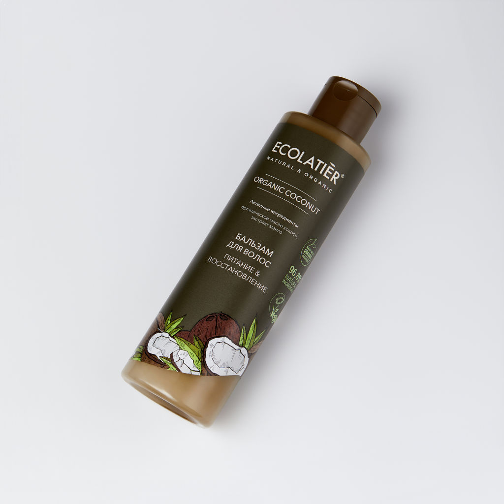 Ecolatier green ORGANIC COCONUT Бальзам для волос Питание & Восстановление , 250мл