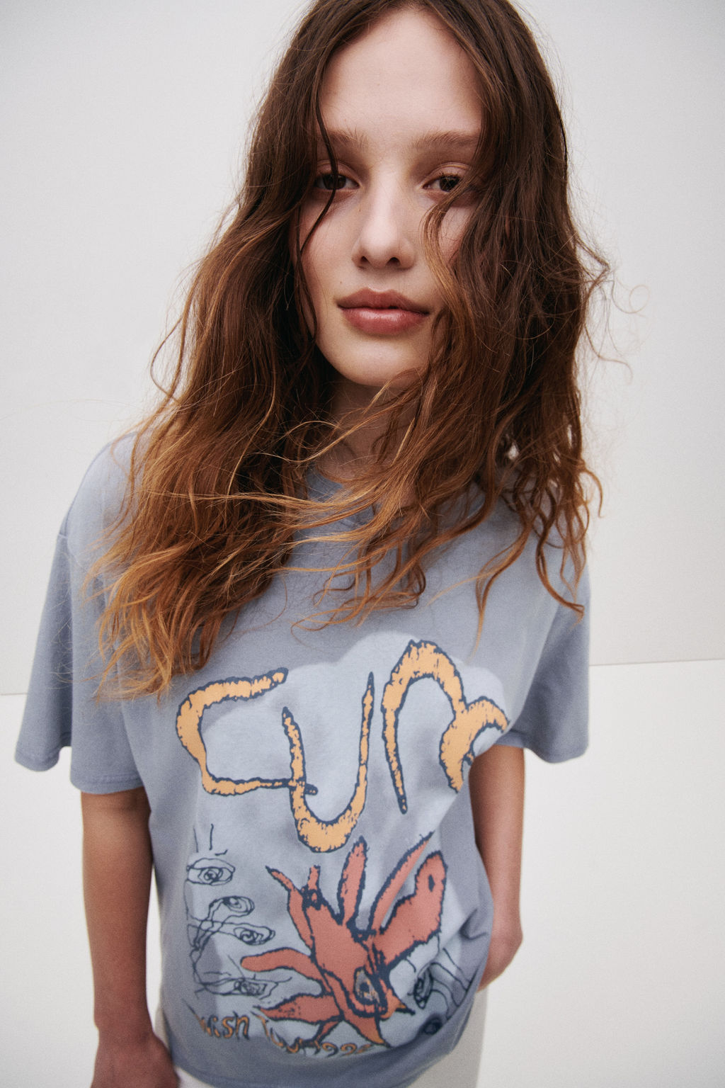 Camiseta oversize con motivo estampado - H&m фото 8