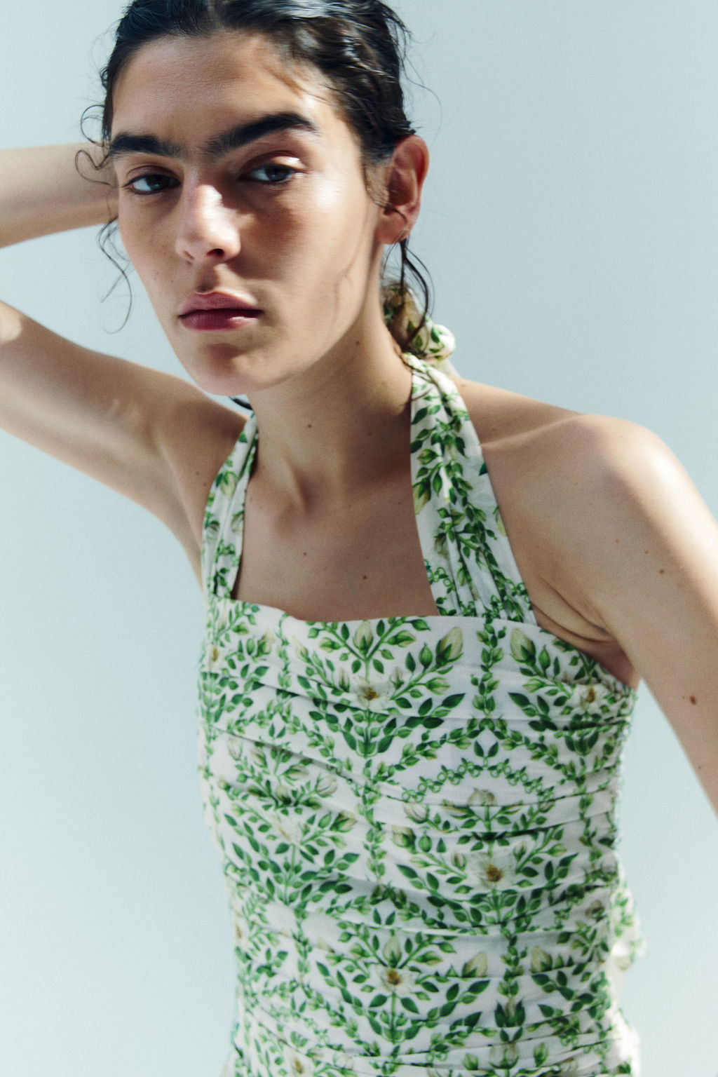 Vestido halter de popelina - H&m фото 4