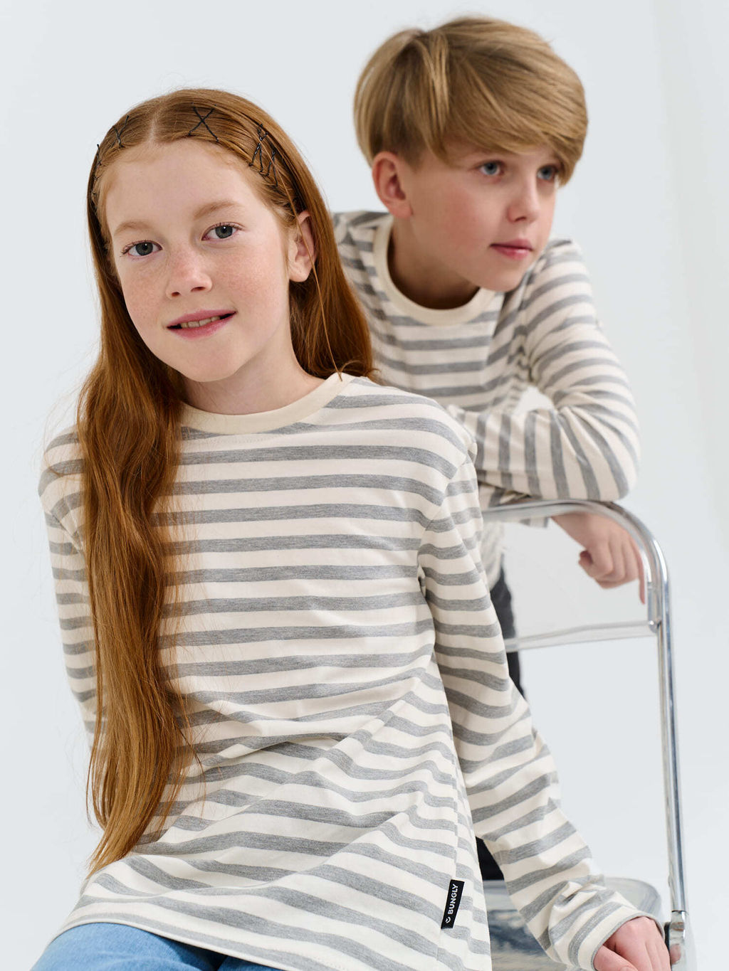 Лонгслив Полоска Пепел 7+ - Bungly фото 8