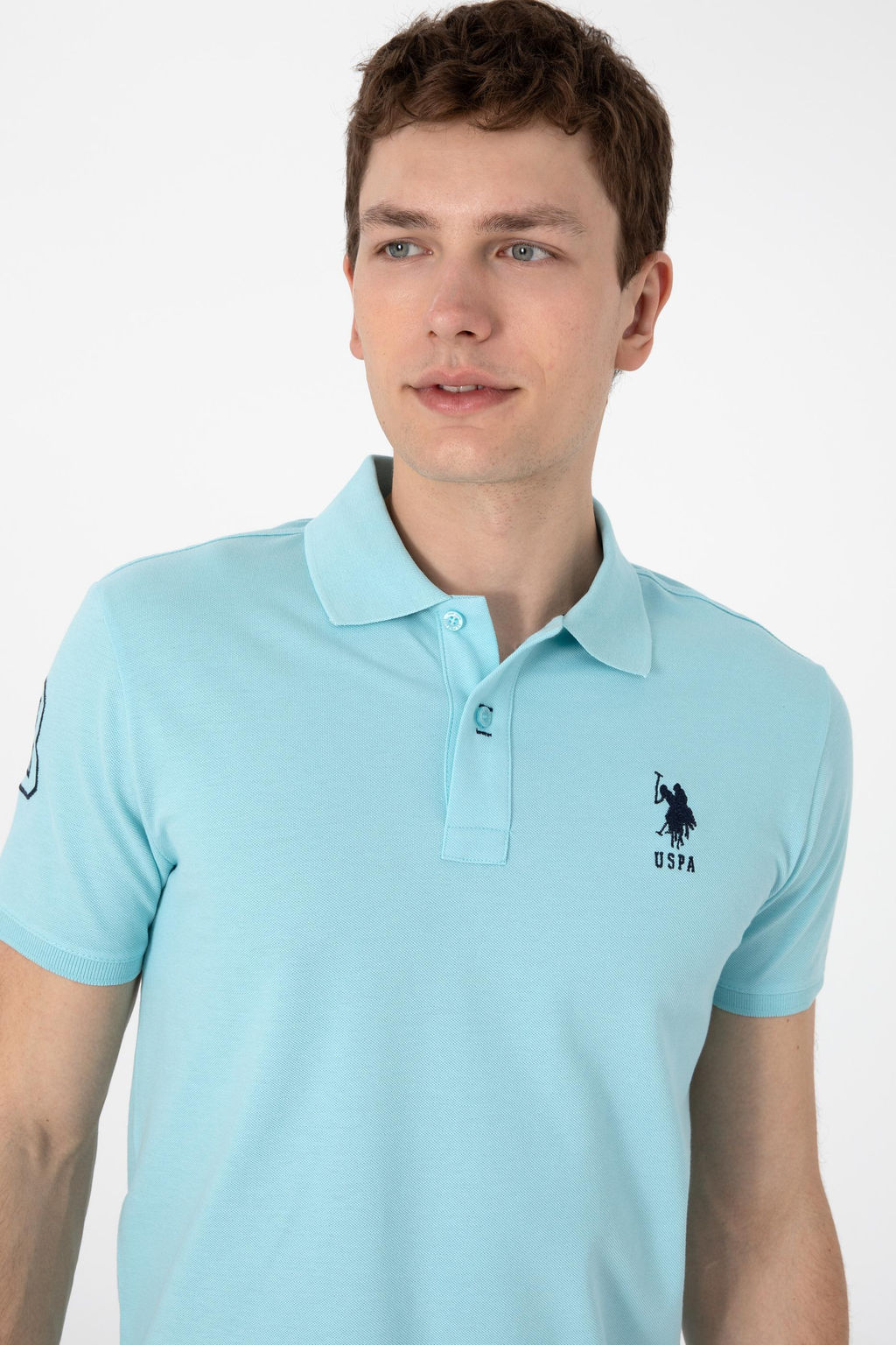 Erkek Slim Fit Polo Yaka Aqua Basic Ti__rt Sepette S_rpriz _ndirim - U.s. polo assn фото 2