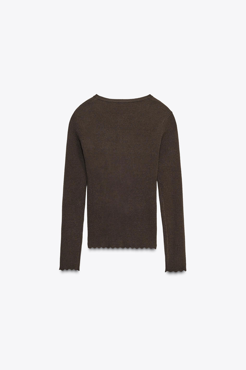 RIB KNIT CARDIGAN - Zara фото 5