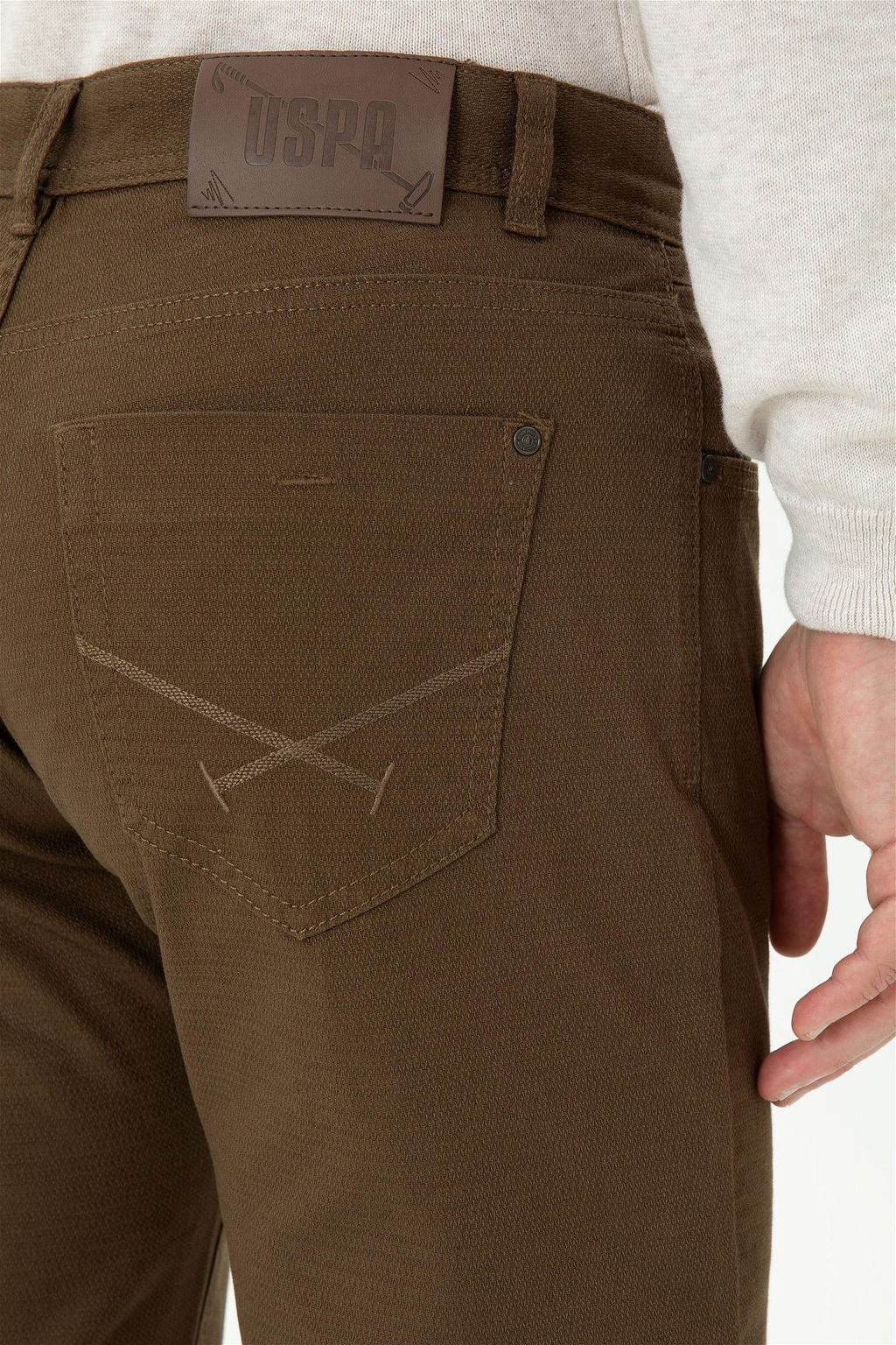 Мужские брюки из кокосовой ткани/чиносы - U.s. polo assn фото 7