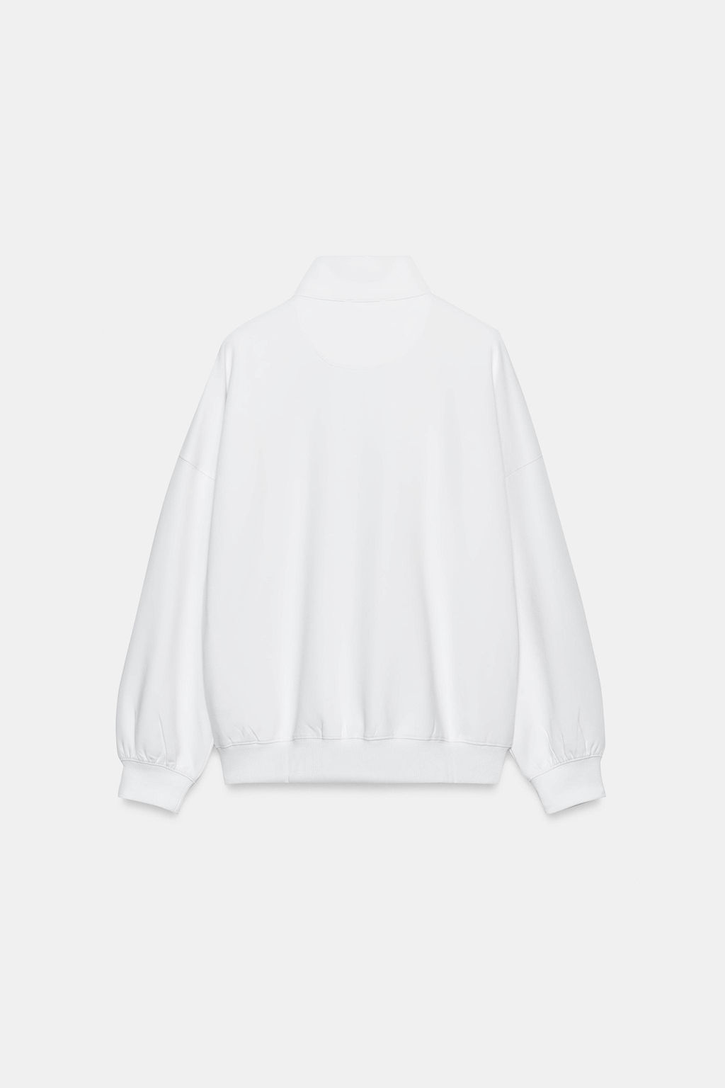 SUDADERA OVERSIZE CREMALLERA / Blanco - Zara фото 6