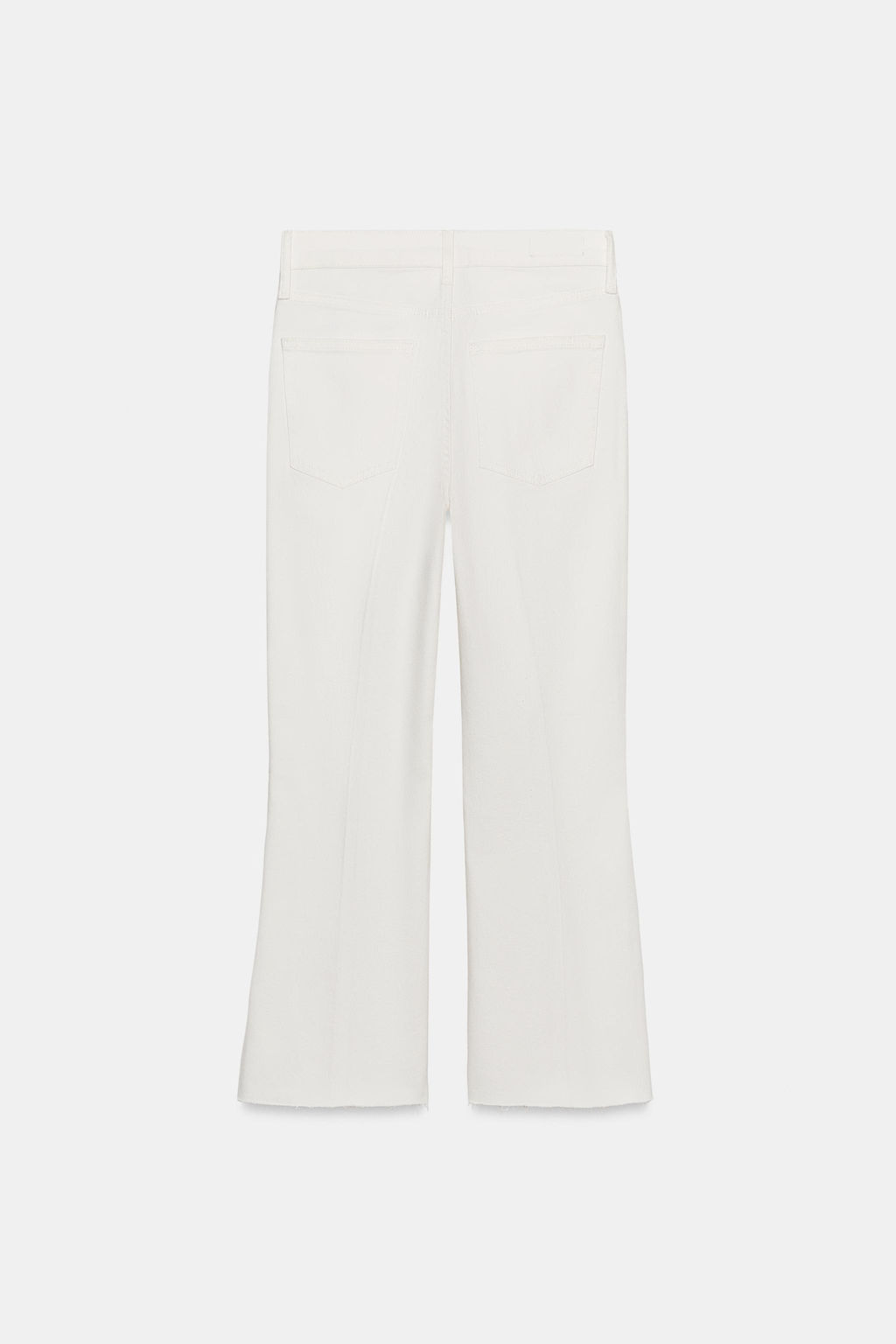 JEANS ZW COLLECTION CROPPED FLARE TIRO MEDIO / Blanco - Zara фото 8