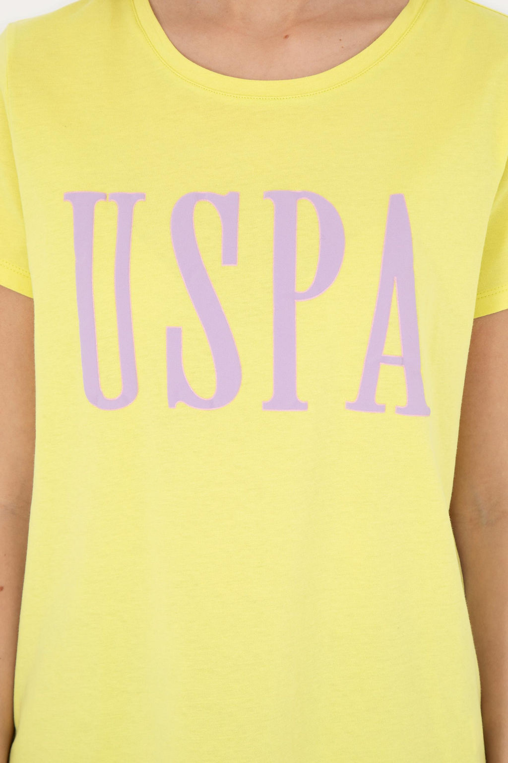 Женская фисташково-зеленая футболка с круглым вырезом - U.s. polo assn фото 14