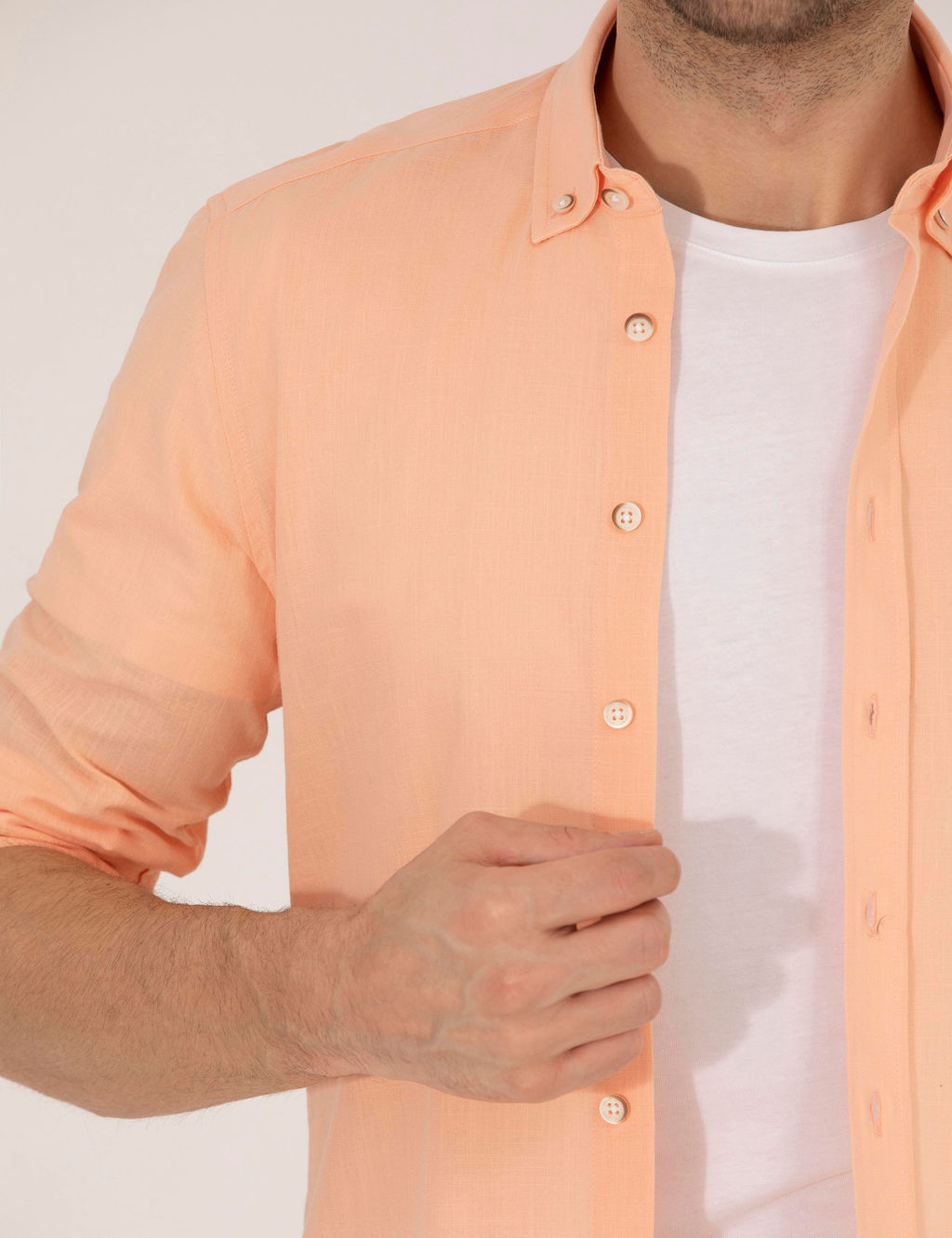 Turuncu Slim Fit Uzun Kollu G_mlek - Pierre cardin фото 7