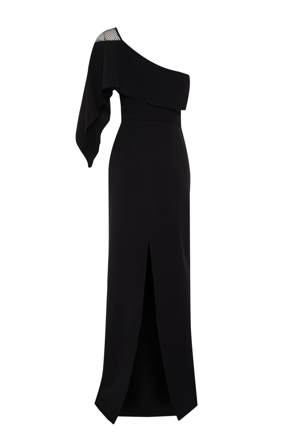 Siyah Vucuda Oturan Tas Aksesuarl? Tek Kol Dokuma Uzun Abiye Elbise TPRSS24AE00132 - Trendyolmilla фото 8