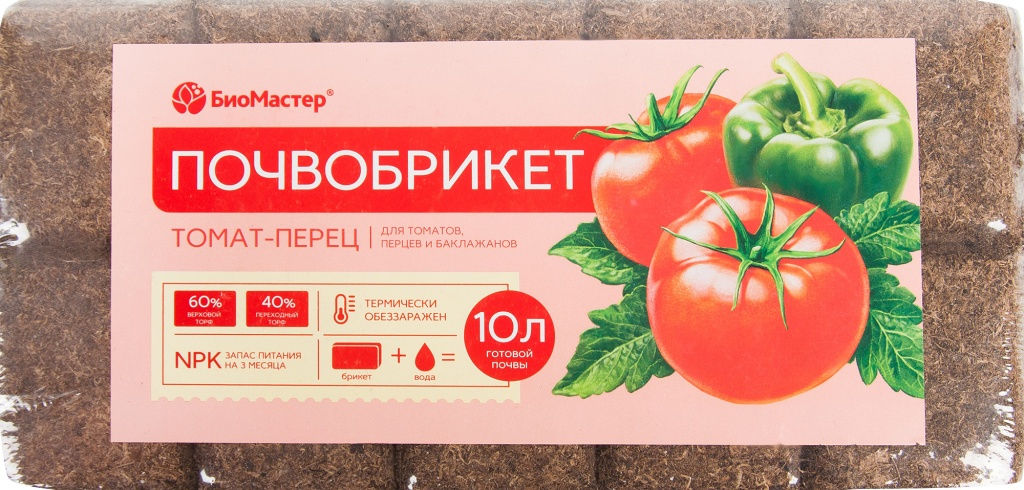 БМ Почвобрикет Томат и перец 10 л